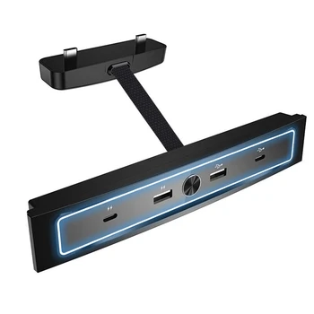Коробка Для Подлокотника Зарядное Устройство USB-Шунтирующий Концентратор Интеллектуальная Док-Станция Автомобильный Адаптер С Питанием от Разветвителя для Tesla Model 3/Y 2021