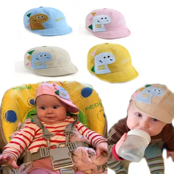 Летняя Детская панама с динозавром, Милая бейсболка для новорожденных, Цветная Уличная Пляжная Детская шапочка для мальчиков и девочек, шляпы от солнца, капот