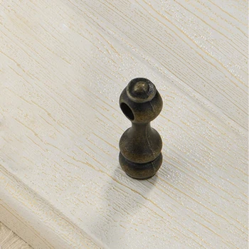 Мебельная ручка европейского стиля Ручка из античной Бронзы Выдвижное кольцо с одним отверстием Дверная ручка шкафа