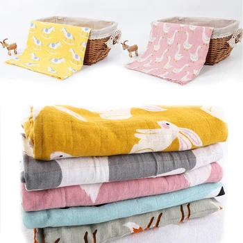 Хлопчатобумажные детские одеяла Для новорожденных, Мягкое детское одеяло из органического хлопка, Муслиновое пеленание, ткань для кормления, Отрыжка, Полотенце, Шарф, детские вещи