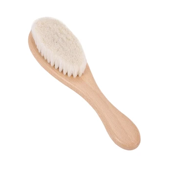 3X Парикмахерская щетка с деревянной ручкой из мягкого волокна, Тряпка для чистки шеи Парикмахера, Щетка для удаления Инструментов для укладки волос