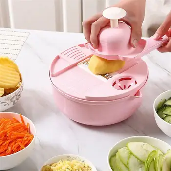 Кухонная Многофункциональная Посуда для салатов Измельчитель овощей Морковь Картофель Ручная Шинковка Кухонные Инструменты для приготовления овощей