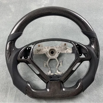 Рулевое колесо из черной перфорированной кожи из углеродного волокна для Infiniti G37 G35 FX Q50L Q60 Q70