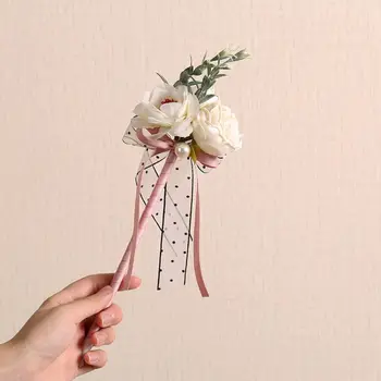 1 шт. Супер красивая супер сказочная имитация цветка ручной работы, бант из розы, фирменная индивидуальность, практичная гелевая ручка высокого класса