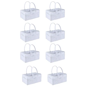 8X Органайзер для детских подгузников, Переносная сумка-держатель для пеленального столика и автомобиля, ящики для хранения предметов первой необходимости в детской комнате