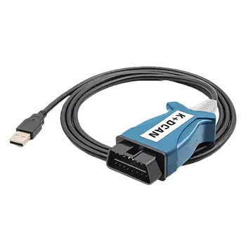 KDCAN Автомобильный диагностический инструмент Кабель OBD2 USB Интерфейс с переключателем Инструмент для сканирования автомобильных данных Удобный в использовании чип FT245RL