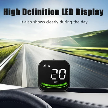 Автомобильный Головной Дисплей G4 LED Автоматический Спидометр Smart Digital Alarm Reminder HUD GPS Speed Display Turbo Для Автомобильных Аксессуаров