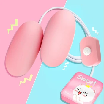 Женский USB Двойной вибрирующий вибратор для яиц G Spot, двойные секс-игрушки для женщин, стимуляция клитора, товары для взрослых, водонепроницаемые