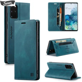 Для Samsung Galaxy S20 Plus чехол-бумажник с откидной крышкой для магнитной карты для Galaxy S20 Ultra Case Роскошный кожаный чехол для телефона сумки