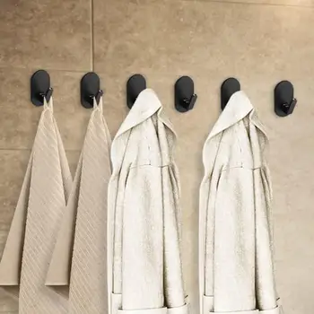 Настенный крючок из алюминиевого сплава, крючок для пальто, современные сверхпрочные настенные крючки для полотенец, комплект одежды из 4-х пластырей из алюминиевого сплава для ванной комнаты