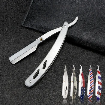 1 шт. бритва Staright, бритвенный нож, бритвенная бритва для мужчин, Парикмахерская бритва с прямым краем из нержавеющей стали, складная бритва для бритья