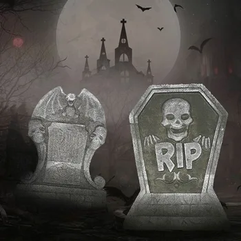 Новое украшение для Хэллоуина, украшение сада, Гробница скелета, Надгробная плита с разорванными буквами, Плохие предзнаменования, Декор дома с привидениями, пугающий детей