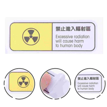 Наклейка со знаком ядерной радиации, Пастер для автомобиля, предупреждение об автомобиле, автомобильные бамперы.