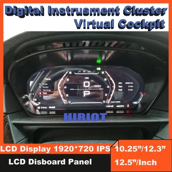 12,3-дюймовая Цифровая приборная панель, Виртуальная кабина для BMW 5 серии M5 E60, Спидометр, ЖК-дисплей, приборная панель, HUD