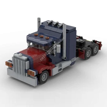 472ШТ MOC Speed Champions US Semi Truck - Optimus Prime Edition Модель Строительных Блоков Кирпичи Творческая Сборка Детские Игрушки Подарки