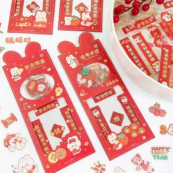 Канцелярские принадлежности Blessing, сделай сам, счастливые наклейки, наклейки с противоположными двустишиями, декоративные наклейки, наклейки на китайский Новый год