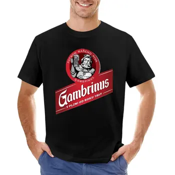 Гамбринус Вуд Оригинальный пивной логотип Футболка с логотипом Dibujos графические футболки аниме футболка оверсайз для мужчин