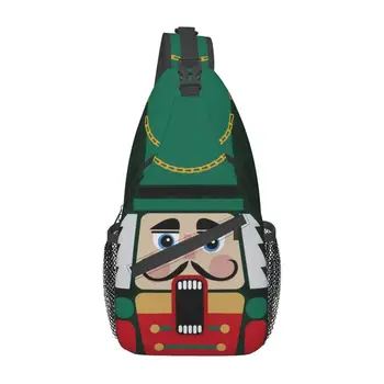 Кукла Щелкунчик, нагрудная сумка через плечо, мужской крутой Мультяшный солдатик, Рождественский подарок, рюкзак на плечо для кемпинга, езды на велосипеде