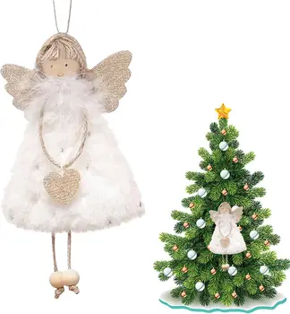 Рождественская подвесная кукла, подвески в виде рождественского ангела - Украшения в виде ангела, Подвеска на дерево, Праздничные безделушки, Рождественское спасибо
