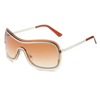 Новые стильные солнцезащитные очки без оправы, мужские и женские солнцезащитные очки Hot Ins Cool Personality, женские солнцезащитные очки Beach Outdoor Hipster UV400
