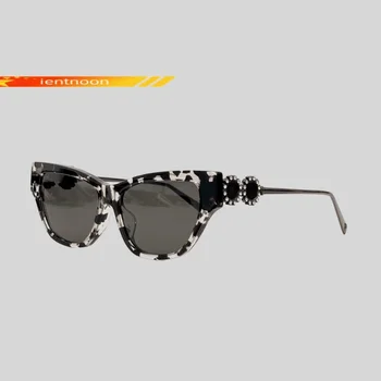Модные женские солнцезащитные очки бренда Cat Eye, роскошные популярные ацетатные солнцезащитные очки, мужские солнцезащитные очки, высококачественные оригинальные очки ручной работы.