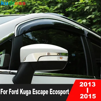 Накладка на зеркало заднего вида для Ford Kuga Escape Ecosport 2013 2014 2015 Автомобильные боковые зеркала заднего вида, молдинг для наружных аксессуаров
