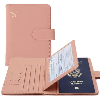 2023 Обложка для паспорта из искусственной кожи Для женщин и мужчин, держатель для паспорта с кредитной картой, чехол для кошелька, Защитная крышка, сумка