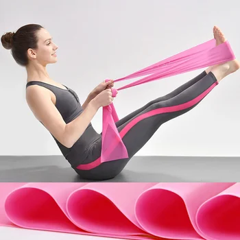 Домашняя тренировка Резиновый бандаж для кроссфита forHom Yoga Pilates Stretch Resistance Band Эластичный бандаж для упражнений в фитнесе