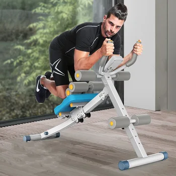 운동기구 Тренажер для сокращения брюшной полости с пластиной для лежания на спине для мужчин и женщин, Многофункциональные скамейки для упражнений в положении сидя