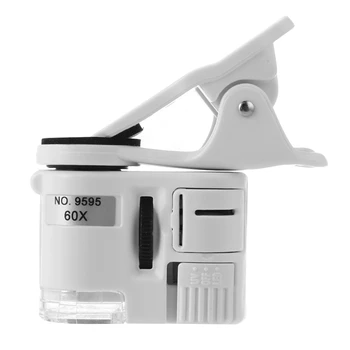 Универсальная камера с 60-кратным зумом, портативный микроскоп со светодиодной подсветкой, ABS-телефон для мобильных смартфонов