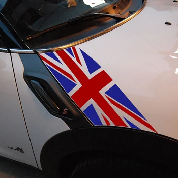 Наклейка с царапинами на капоте автомобиля Union Jack, наклейка на крышку двигателя MINI Cooper R60 Countryman R61 Paceman, Аксессуары для стайлинга автомобилей