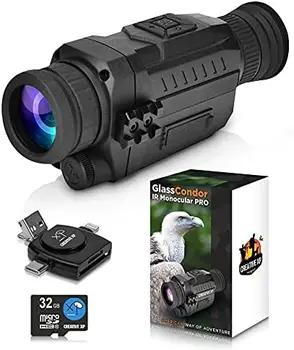 Монокуляр ночного видения для 100% полной темноты - Инфракрасные Монокуляры для путешествий, Высокотехнологичное Шпионское снаряжение для Охоты и наблюдения - Sa