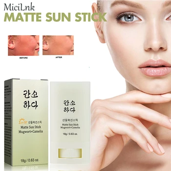 Солнцезащитный стик SPF50 + Матовый Солнцезащитный стик, крем для защиты от ультрафиолета, Антиоксидантный крем для контроля масла, Освежающий уход за кожей Korea Cosmetics