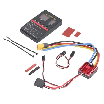 RC ESC 80A Регулятор скорости 1/8 1080 Водонепроницаемый, 4 режима программируемой защиты цепи платы для радиоуправляемого автомобиля 1:10