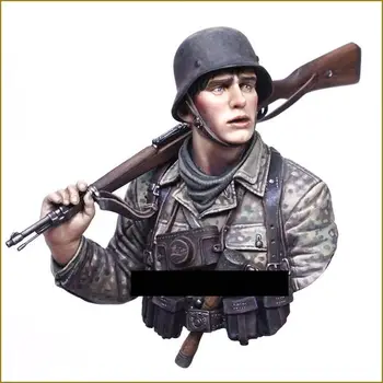 1/10 Модель бюста из смолы GK, немецкий солдат, комплект в разобранном виде и неокрашенный