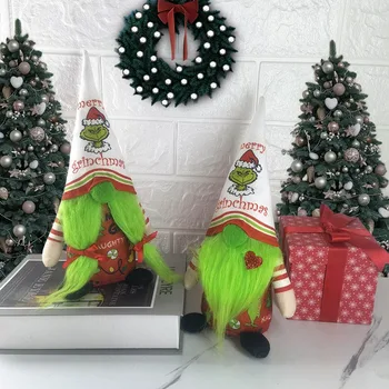 Рождественское Плюшевое украшение Безликая Кукла Подвеска Плюшевая кукла Рождественское Праздничное украшение Украшение Рождественская атмосфера