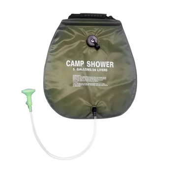 Портативная сумка для душа на открытом воздухе походный мешок для воды для душа и ванны емкостью 20 л, походная сумка для купания в солнечном тепле