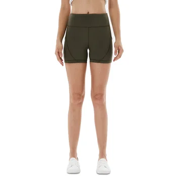Новые шорты для йоги 2023 года, женские облегающие брюки для фитнеса с карманом на поясе, весна / лето, персиковые бедра