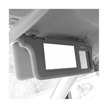 7-дюймовый Серый автомобильный Левый Солнцезащитный козырек, Зеркало заднего вида, ЖК-монитор, 2-канальное видео