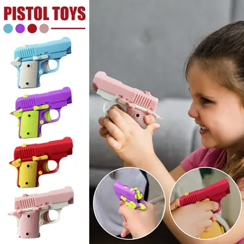 3d-печатная модель игрушечного пистолета Kid'S Mini 191 Gun, не стреляющие пулями, Игрушечный пистолет с резинкой, коллекция пусковых установок, Детские игрушки, подарки мальчикам