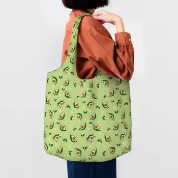 Сумка для покупок с рисунком авокадо, женская холщовая сумка-тоут, портативные сумки для покупок из фруктов, веганские сумки для покупок, сумки для фотографий