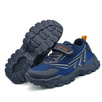 Высококачественные 1 пара детских жестких спортивных кроссовок с задней частью, модная детская обувь, мягкая обувь для мальчиков