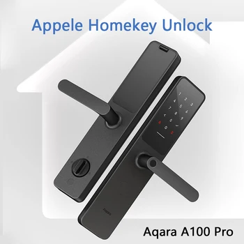 Умный Дверной Замок Aqara A100 Pro CN Bluetooth 5.0 Zigbee Apple Homekey Unlock Разблокировка Отпечатков пальцев Работает Для Apple Homekit Aqara Home