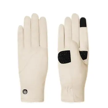 Мягкие зимние перчатки Теплые уютные спортивные перчатки Нескользящие перчатки для вождения с сенсорным экраном и чувствительными пальцами Эластичные перчатки для холодной погоды