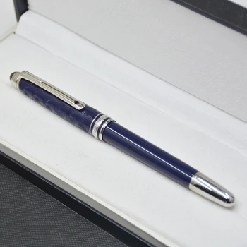 высококачественная Синяя шариковая ручка с роликом 163 мм/ Шариковая ручка / авторучка классические канцелярские принадлежности для письма шариковыми ручками в подарок