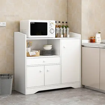 минималистичные Кухонные шкафы Кухонная мебель Буфет для домашней столовой Креативный шкаф для хранения в гостиной с выдвижным ящиком Z