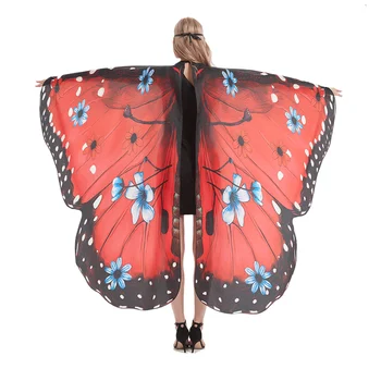 Новая накидка-бабочка, акварельная накидка-бабочка, платье для взрослых на Хэллоуин, украшение крыльями бабочки, поставка на заказ