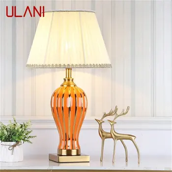 Керамическая Настольная Лампа ULANI Dimmer LED Современная Роскошная Настольная Лампа Для Домашней Гостиной