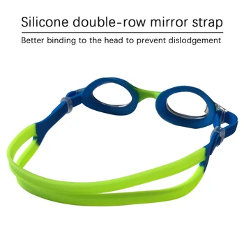Унисекс-Детские очки для плавания, мягкий силикон, не протекает, очки для бассейна с четким видением для детских тренеров, уроки плавания