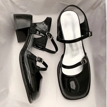 Роскошные Сандалии с круглым носком Женская Повседневная Летняя Пляжная Элегантная Обувь 2023 года Корейская Модная Обувь для вечеринок Женский Дизайн